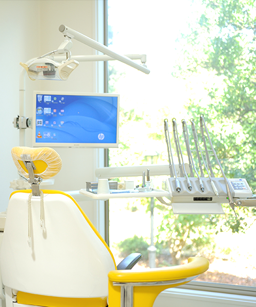 ガラス張りの診療室